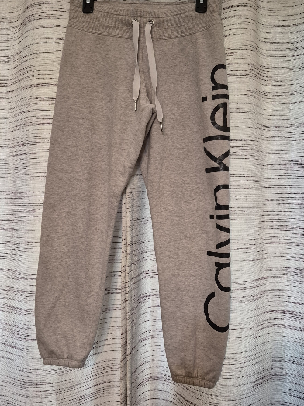Calvin Klein Women's Heather Beige Logo Joggers Size Small